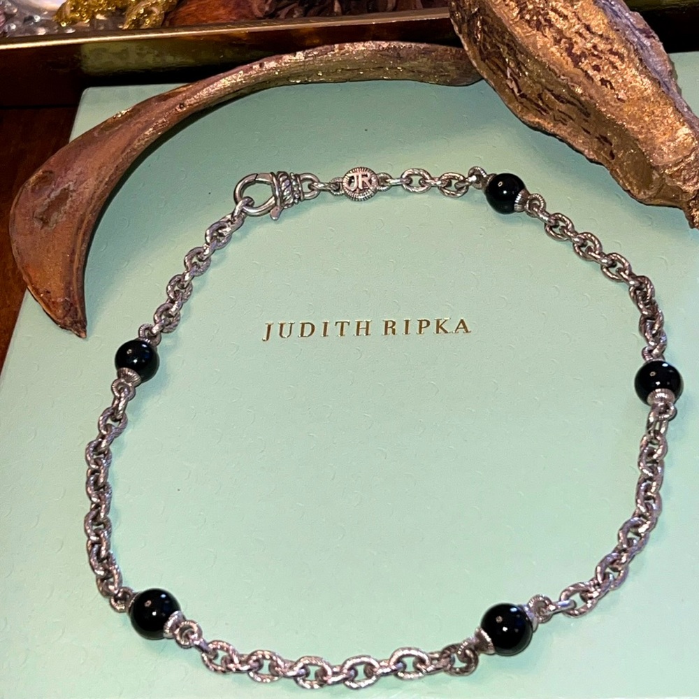 JR two Judith Ripka original necklace with onyx stations